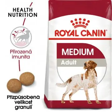 Víkendová Akce Royal Canin Medium Adult granule pro dospělé střední psy 15kg