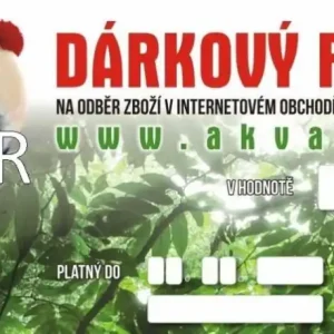 Dárkový poukaz v hodnotě 1500,00 Kč Přímo Od Výrobce