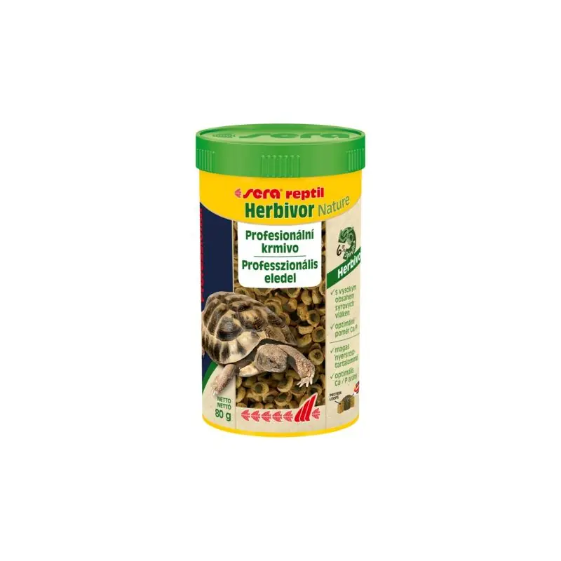Bezpečná Platba Sera Reptil Herbivor Nature 250 Ml