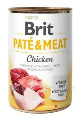 Výprodej Brit Dog konz Paté & Meat Chicken 400g