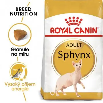 Novinka Royal Canin Sphynx Adult granule pro sphynx kočky 10kg