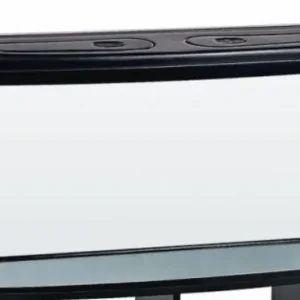 Akvarium s osvětlením DIVERSA 240 l oblý černý Omezená Nabídka
