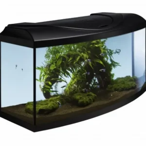 Akvarijní set 80 cm černý oblý s technikou dle výběru Super Cena