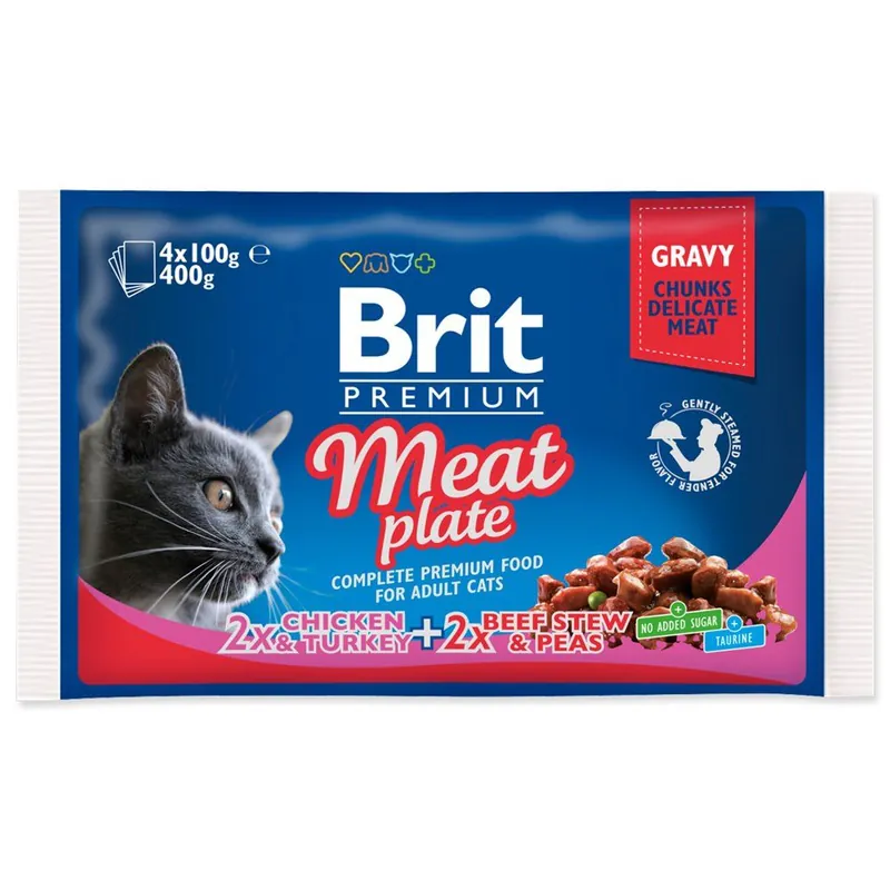 Top Prodej Kapsičky BRIT Premium Cat Meat Plate (400g)