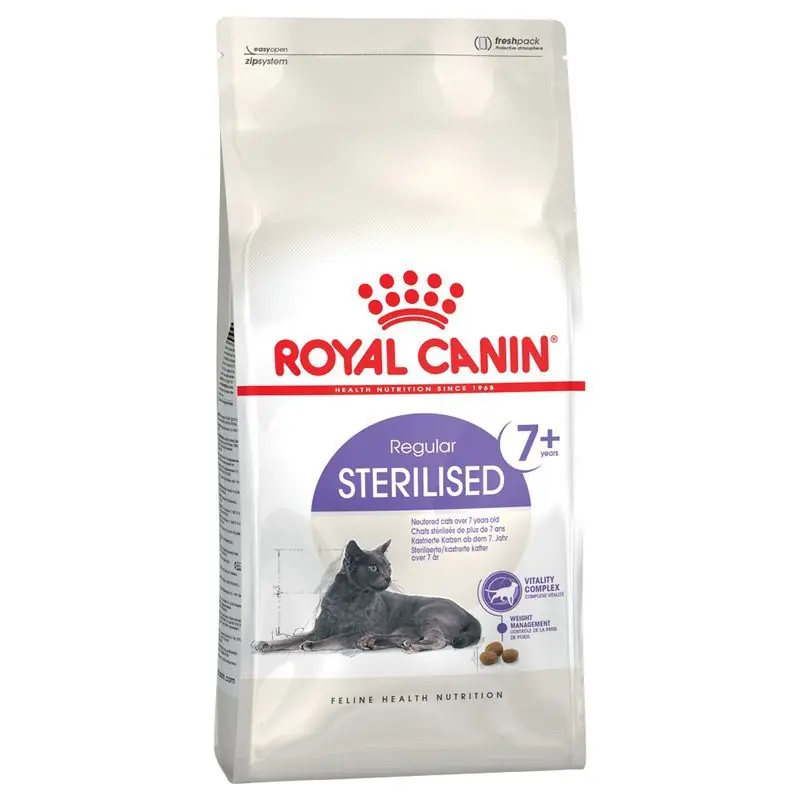 Autentický Royal Canin Sterilised 7+ granule pro stárnoucí kastrované kočky 3,5kg