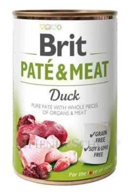 Brit Dog konz Paté & Meat Duck 400g Top Prodej