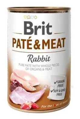 Top Prodej Brit Dog konz Paté & Meat Rabbit 400g