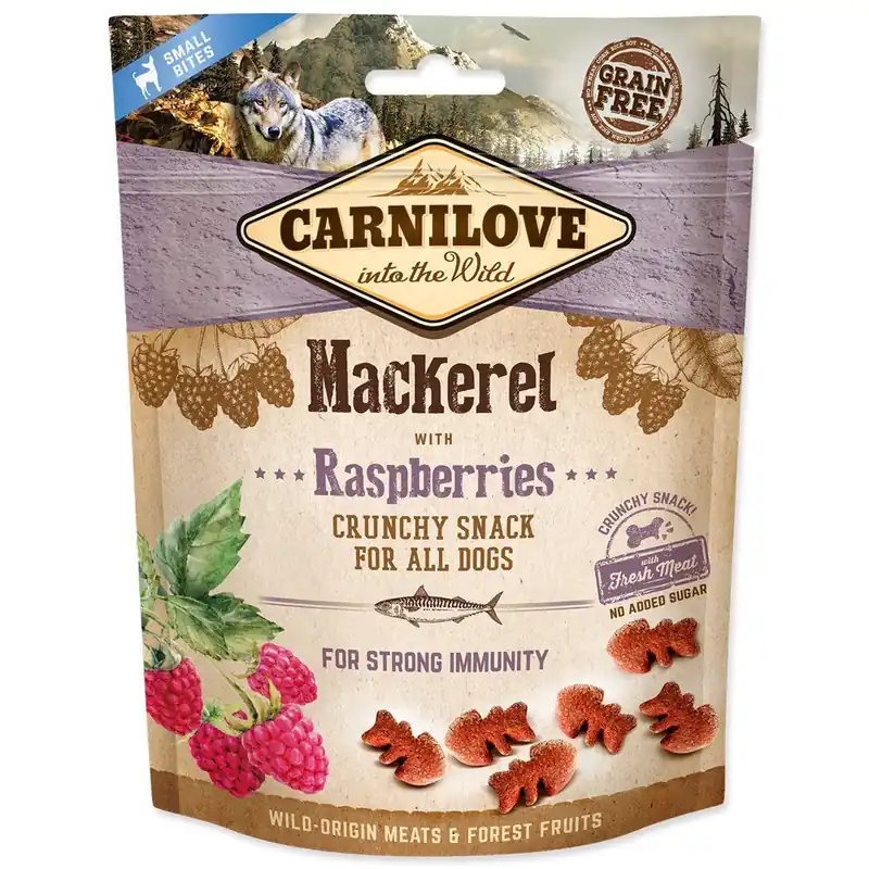 Nízká Cena Carnilove Dog Crunchy Snack Mackerel with Raspberries with fresh meat 200 g ()