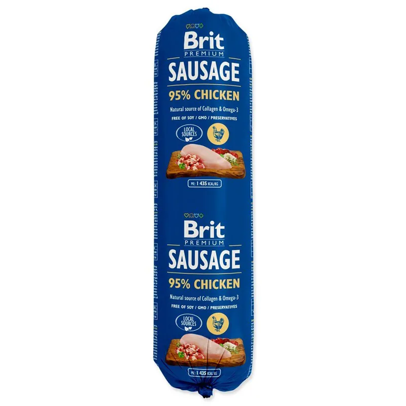 Salám BRIT Premium Dog Sausage Chicken (800g) Poslední Šance