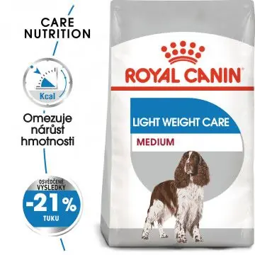 Časově Omezené Royal Canin Medium Light Weight Care dietní granule pro střední psy 12kg
