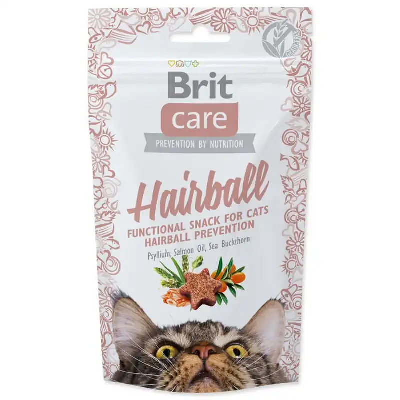 BRIT Care Cat Snack Hairball (50g) Výprodej