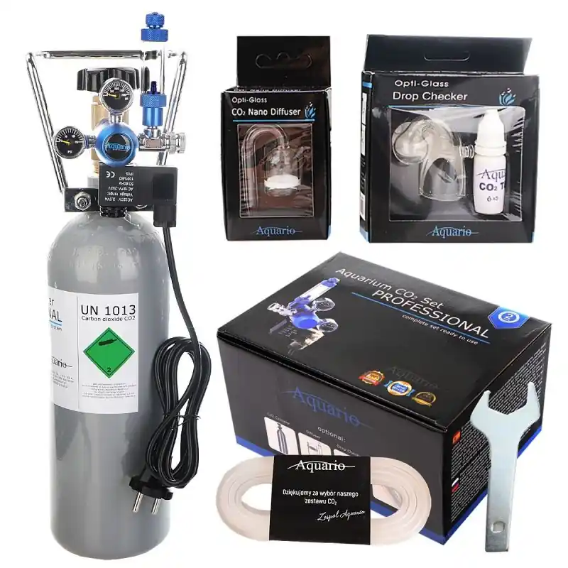 Aquario CO2 set s nočním vypínáním s láhví 2 litry Akční Cena