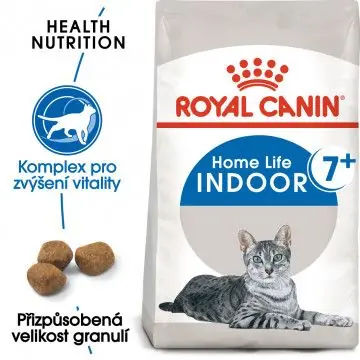Nová Kolekce Royal Canin Indoor 7+ granule pro stárnoucí kočky žijící uvnitř 0,4kg