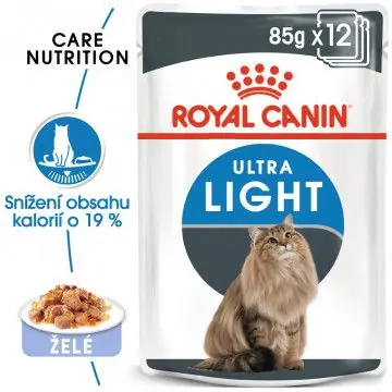 Nejlepší Cena Royal Canin Ultra Light Jelly kapsička pro kočky s nadváhou v želé 12x