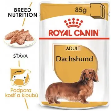 ROYAL CANIN Dachshund Loaf kapsička s paštikou pro jezevčíka 12x Akční Cena