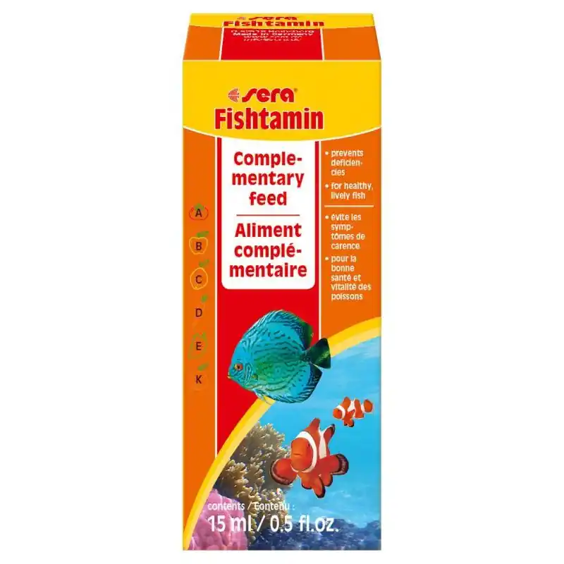 Nejprodávanější Sera Fishtamin 15 Ml