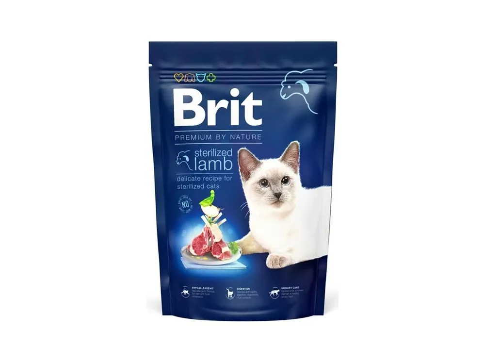 Aktuální Brit Premium by Nature Cat Sterilized Lamb 1,5 kg
