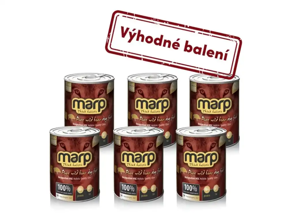 Kup Teď Marp Wild Boar konzerva pro psy s divočákem 6x400g