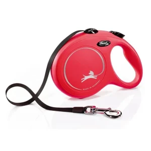Flexi New Classic S pásek 5 m, max. 15 kg, červená Tovární Cena