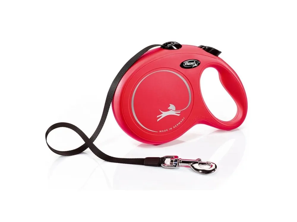 Flexi New Classic S pásek 5 m, max. 15 kg, červená Tovární Cena