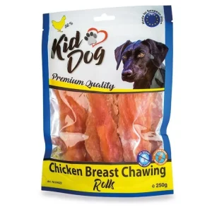 Koupit Online KIDDOG kuřecí prsa (lízátko) na buvolí tyčce 250 g