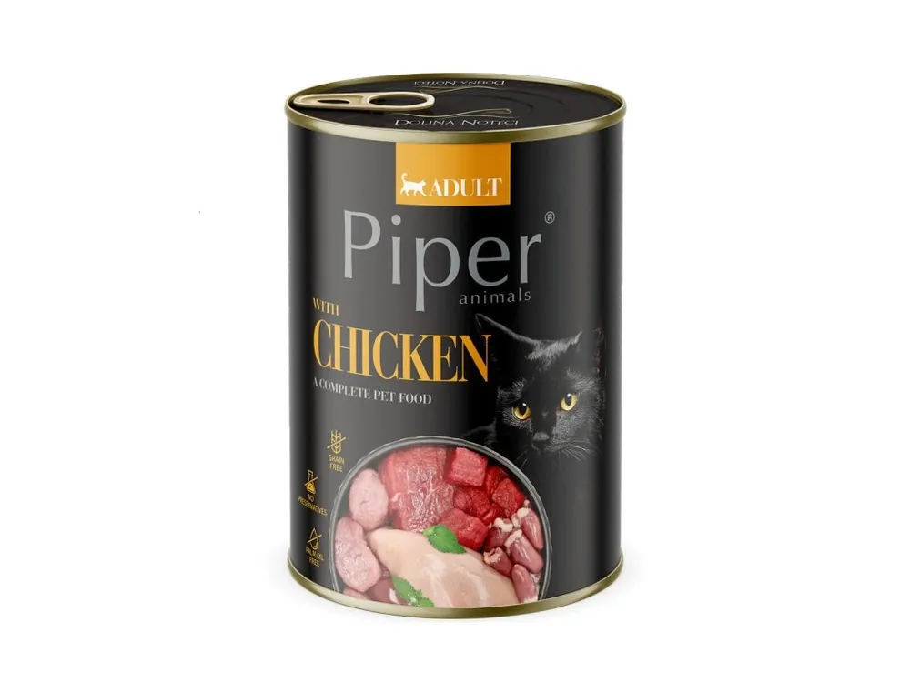 Nejlepší Volba PIPER CAT konzerva pro kočky, s kuřecím masem 400 g