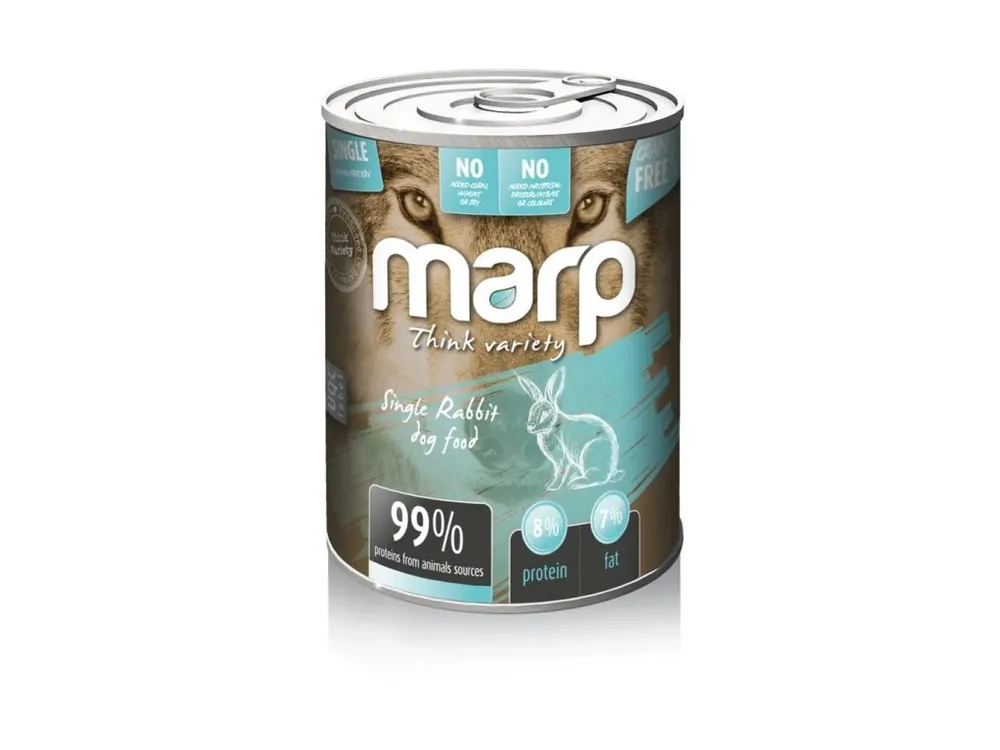 Nová Kolekce Marp Variety Single králík konzerva pro psy 400g