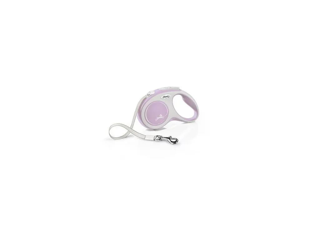 Flexi New Comfort S pásek 5 m, max. 15 kg, růžová Výhodná Nabídka