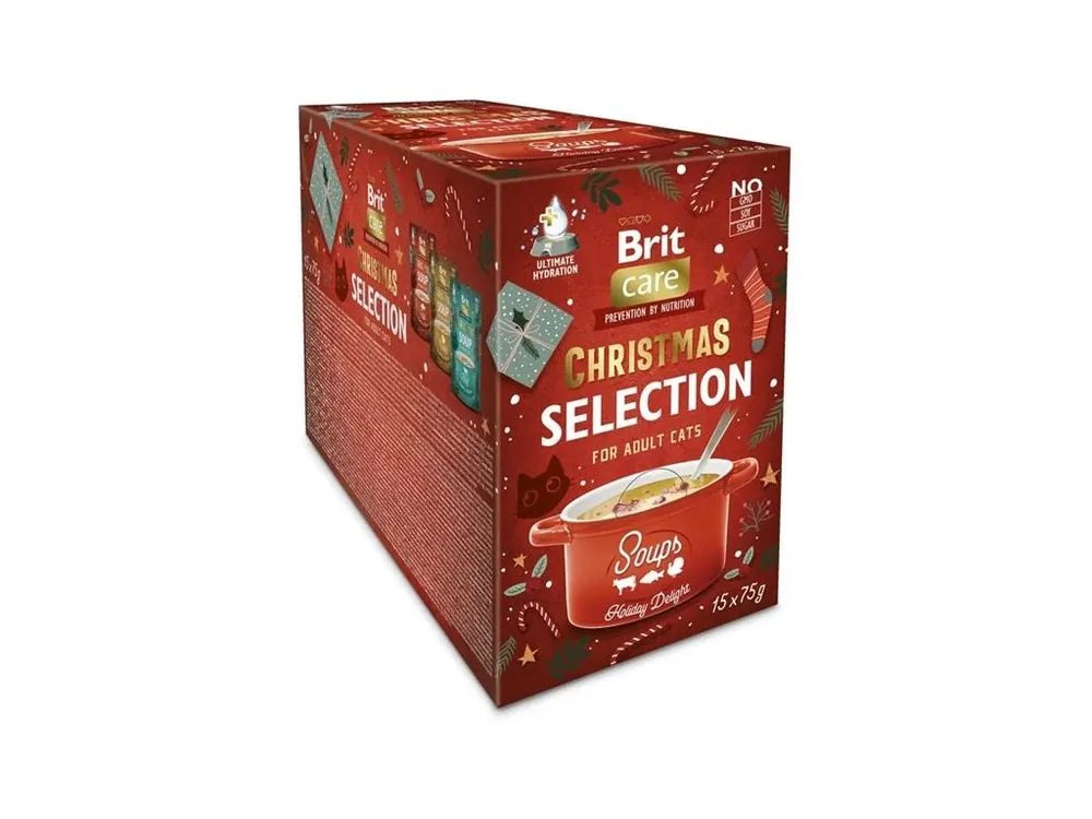 Akce Brit Care Cat Christmas Multipack Soups 15 x 75 g