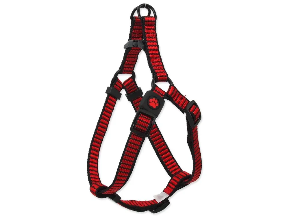 Postroj Active Dog Premium M červený 2x53-77cm Top Prodej