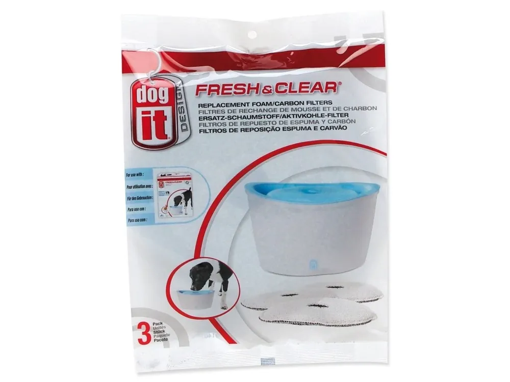 Levný Náplň Dogit uhlí a molitan pro Fresh&Clear (3 ks)