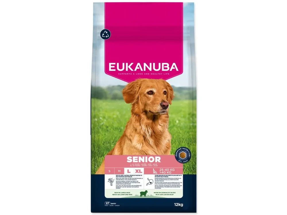 Krmivo EUKANUBA Senior Large rich in lamb 12 kg Cenová Bomba