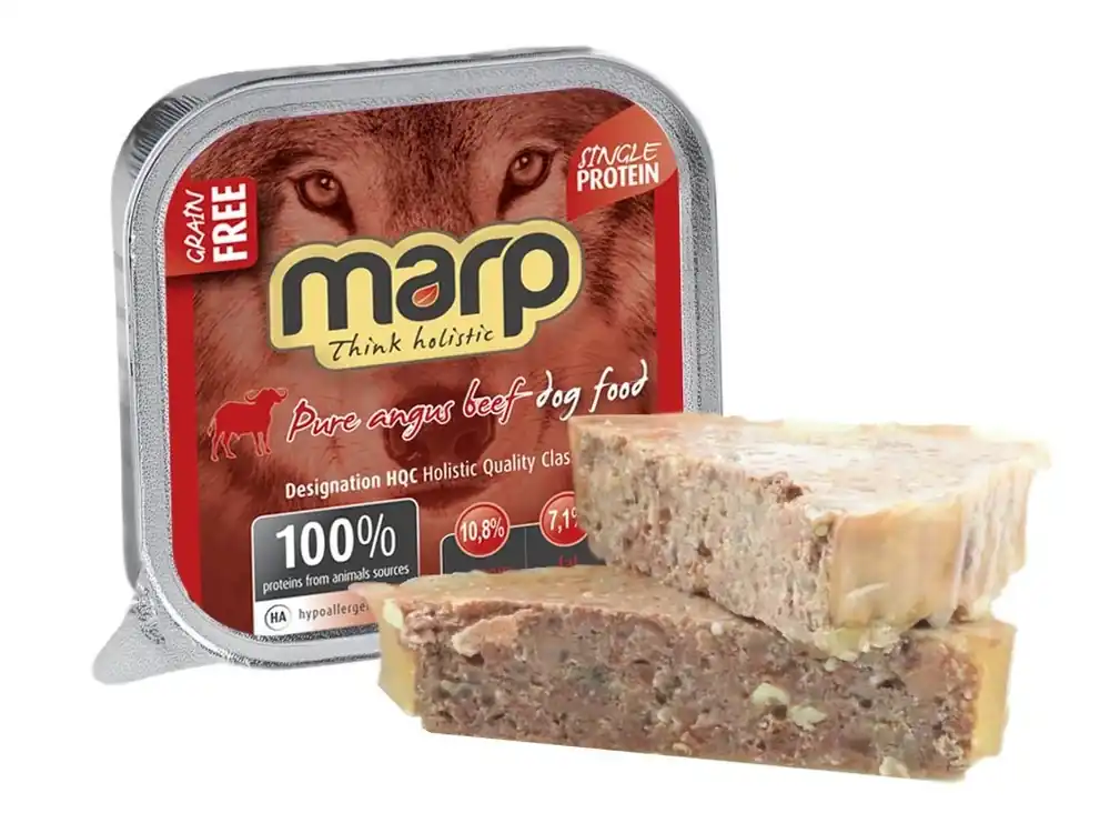 Vrácení Zdarma Marp Angus Beef vanička pro psy s hovězím 100 g