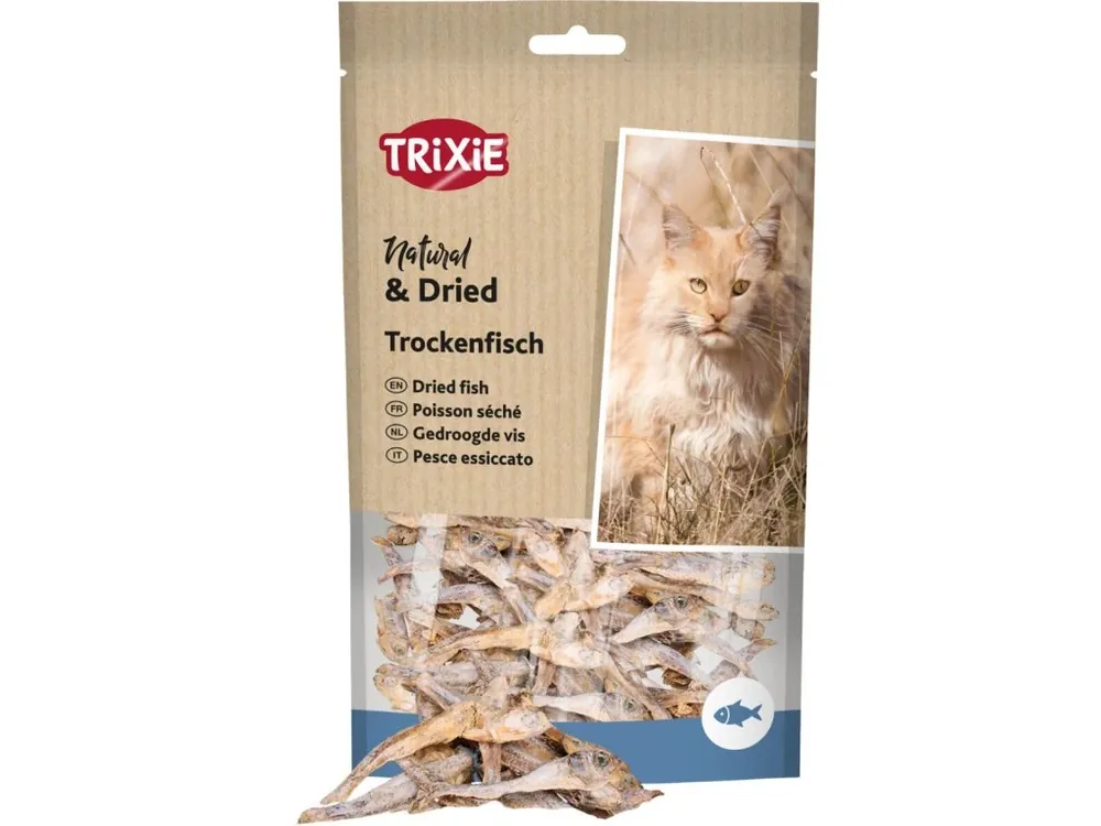 Akce Sušené rybičky, pamlsek pro kočky 50g TRIXIE