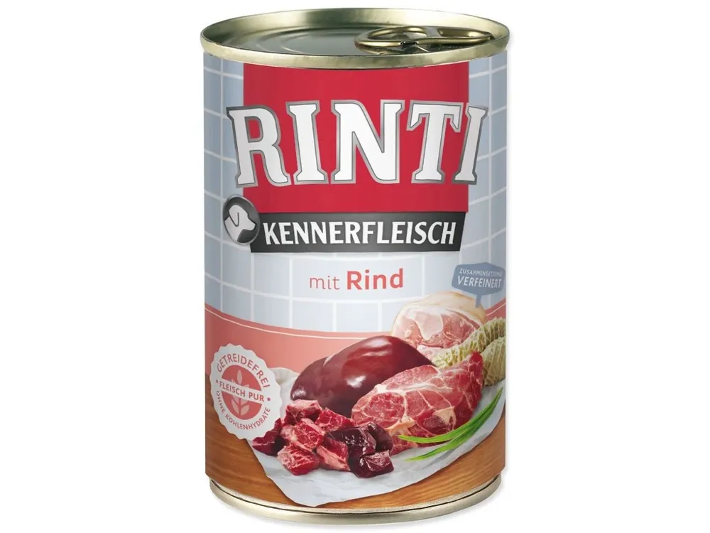 Konzerva Rinti Kennerfleisch Adult hovězí 400 g Jen Po Omezenou Doba