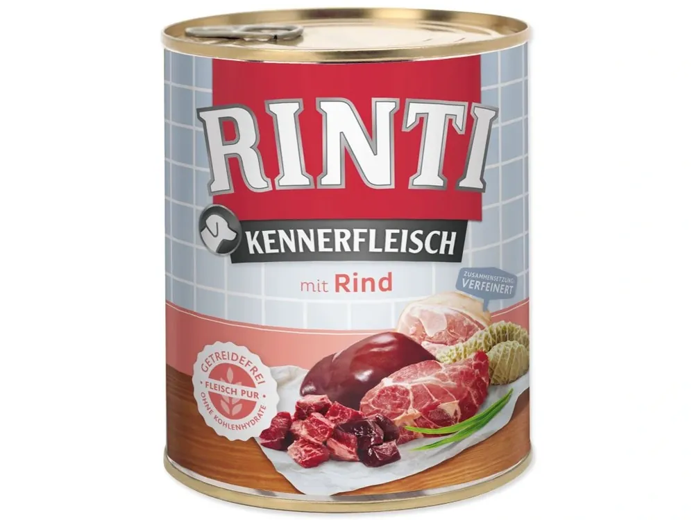 Nízká Cena Konzerva Rinti Kennerfleisch Adult hovězí 800 g