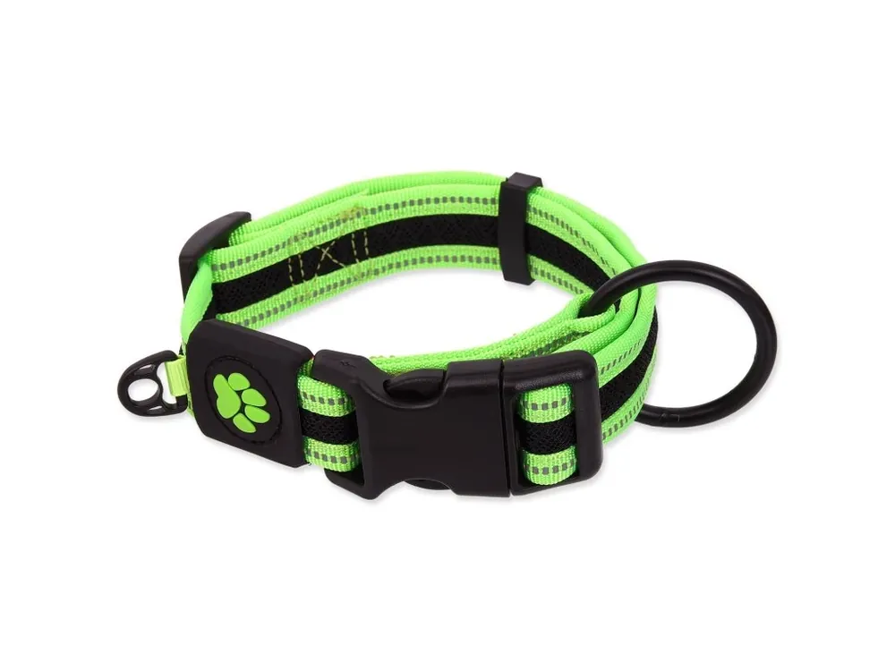 Obojek Active Dog Fluffy M limetka 2,5x33-48cm Objednat Nyní