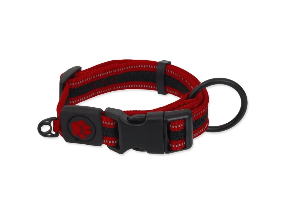 Obojek Active Dog Fluffy L červený 3,2x39-59cm Rychlé Dodání