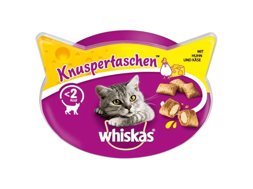 Nakupujte Hned Whiskas kočičí pamlsky, kuřecí polštářky, 60 g