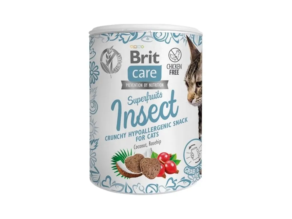 Cenový Hit Brit Care Cat Snack Superfruits Insect 100 g
