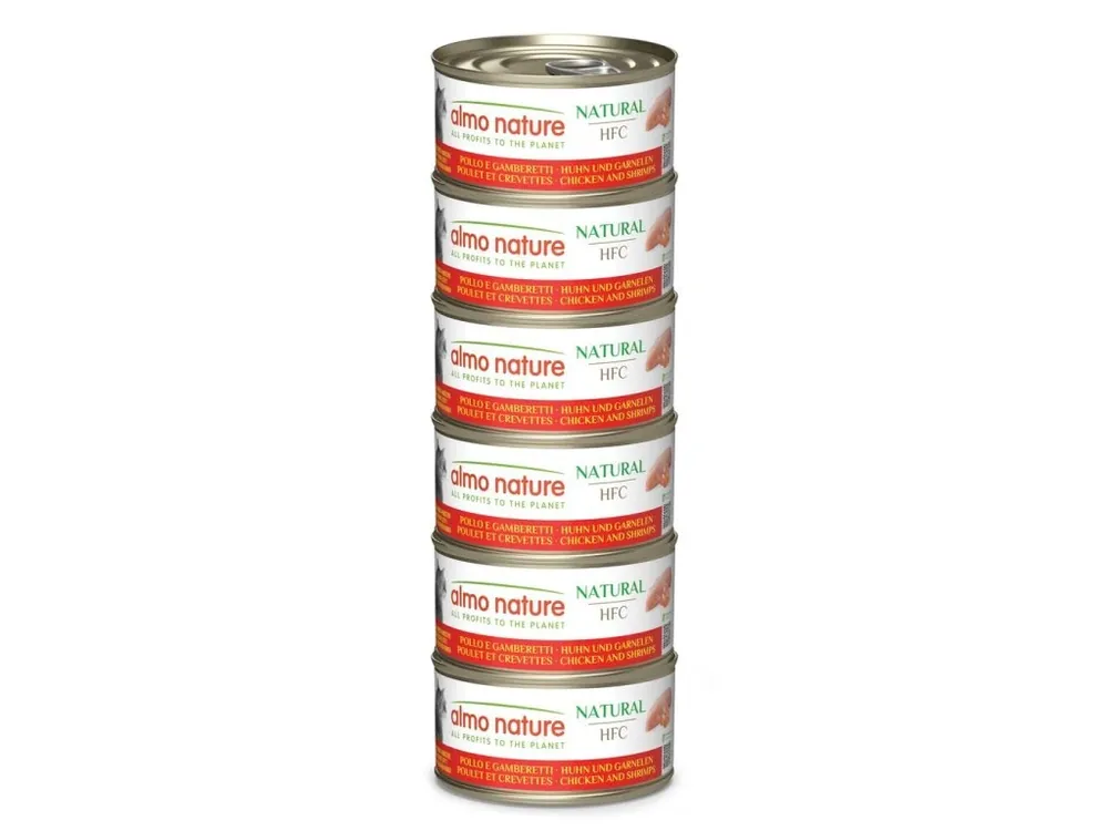 Almo Nature HFC Megapack Kuře a krevety 6x70g Rychlé Dodání