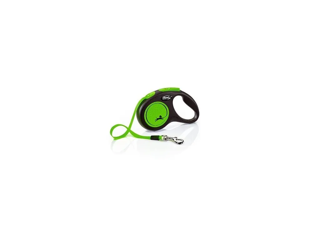 Flexi New Neon S pásek 5 m, max.15 kg, zelená Vysoce Kvalitní