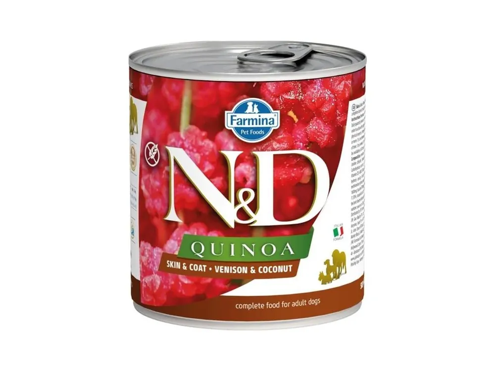 N&D QUINOA Dog konzerva Venison & Coconut 285 g Jen Po Omezenou Doba