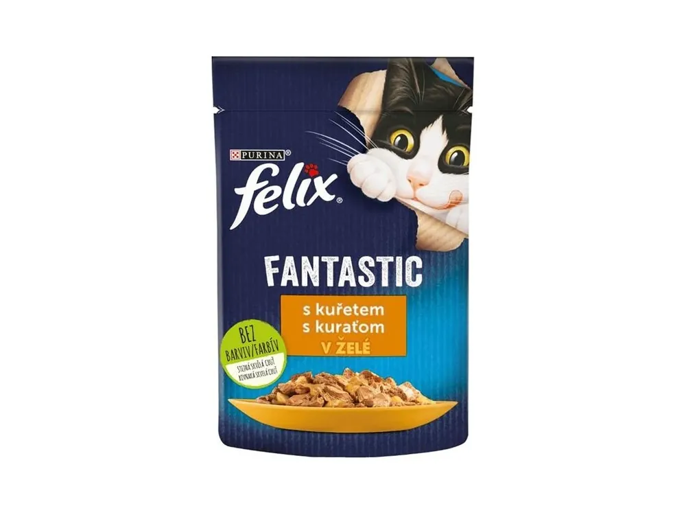 Felix Cat Fantastic kapsička kuře v želé 85 g Aktuální