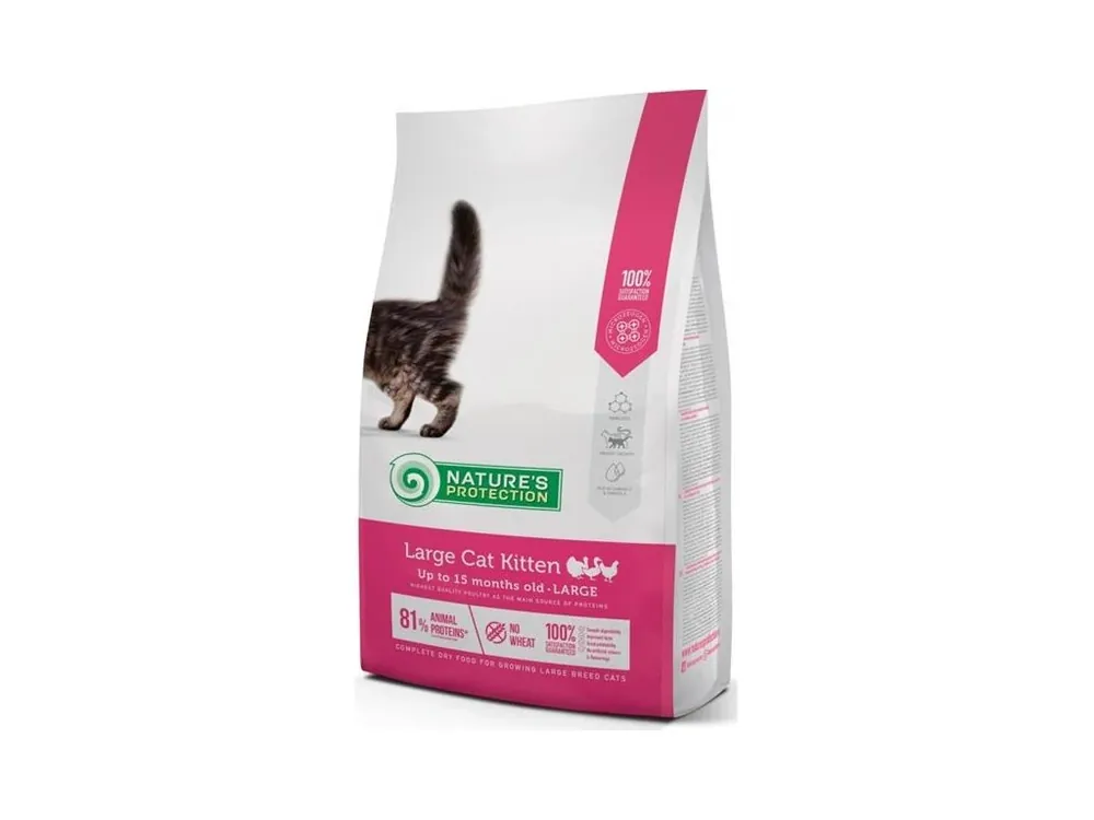 Nature‘s Protection Cat Dry Large Kitten 2 kg Novinka