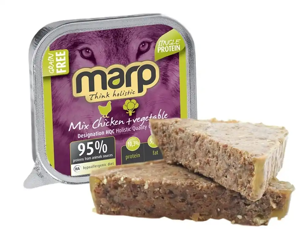 Bezpečná Platba Marp Mix vanička pro psy kuře+zelenina 100 g