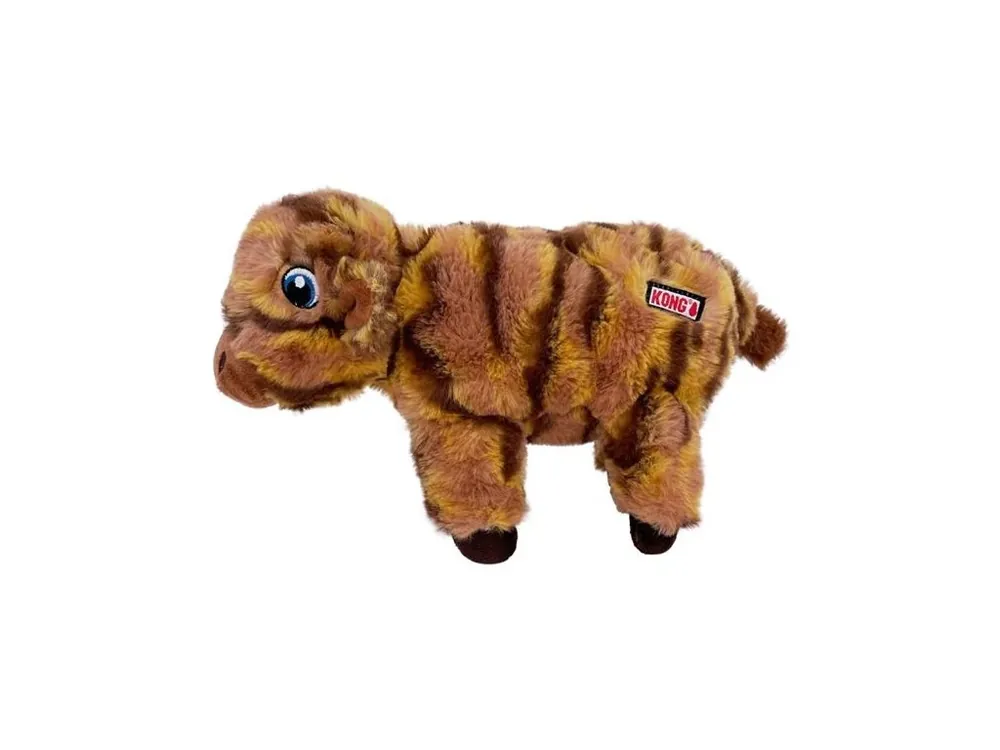 Vysoce Kvalitní Hračka plyš KONG Low Stuff Stripes Cow vel. M