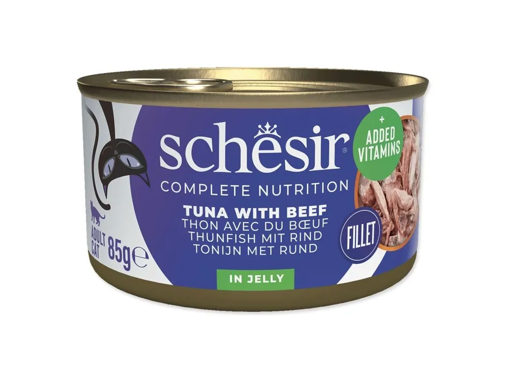 Nejprodávanější Konzerva SCHESIR tuňák+hovězí+rýže v želé 85g