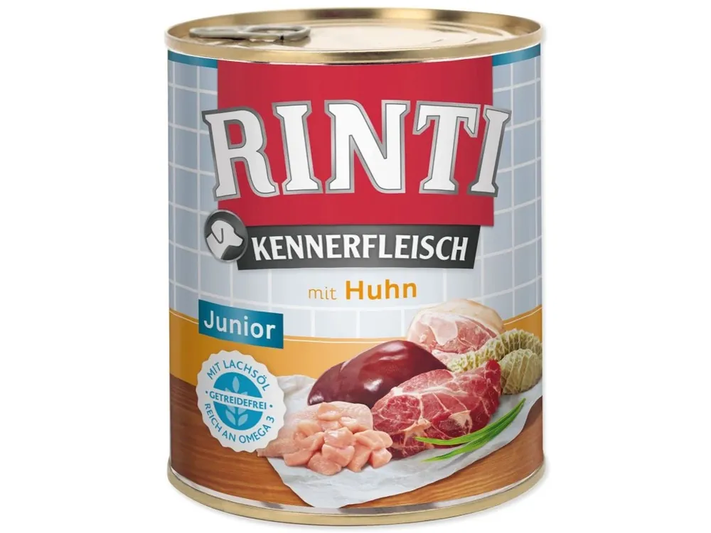 Konzerva Rinti Kennerfleisch Junior kuře 800 g Cenový Hit