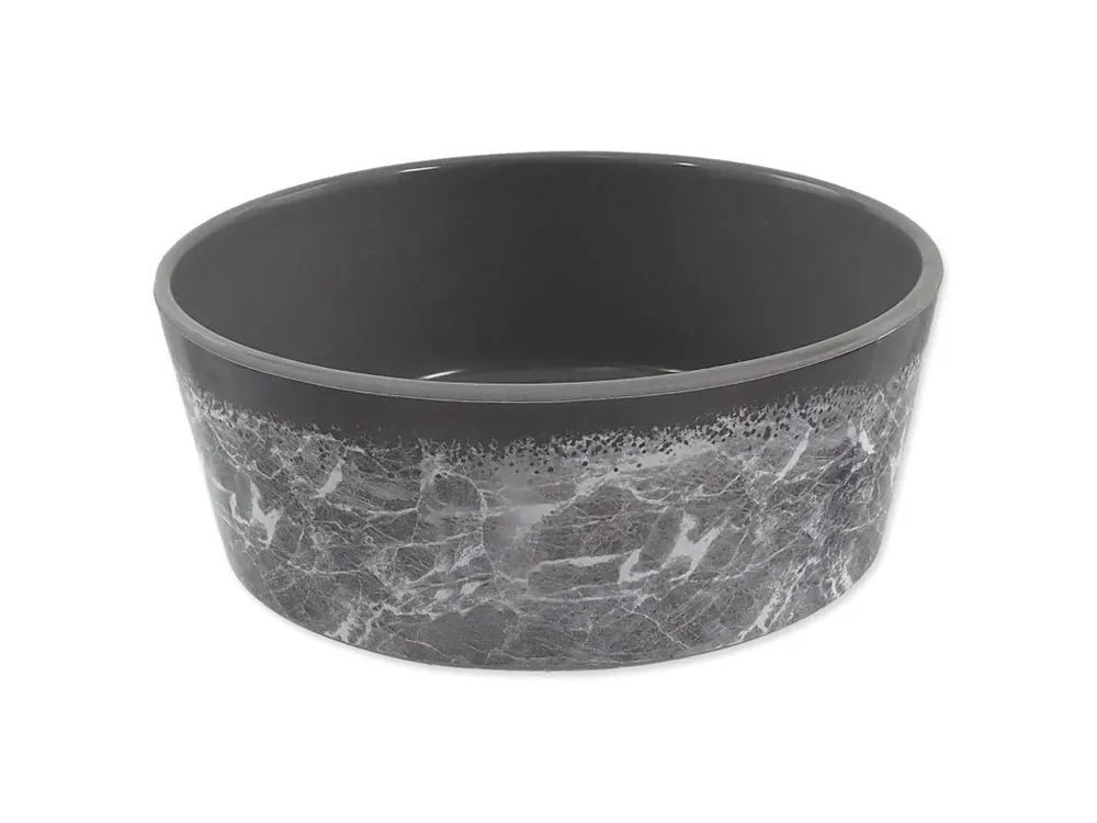 Miska Dog Fantasy vzor mramor šedá 15 cm (500 ml) Levný
